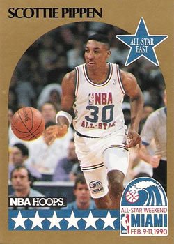 Scottie Pippen Basketball Card (Chicago Bulls) 1990 Hoops All Star